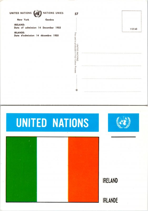 United Nations, New York, Picture Postcards, Ireland