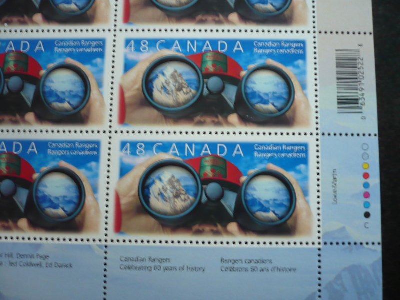 Stamps - Canada - Scott# 1984 - Mint Never Hinged Pane of 16 Stamps