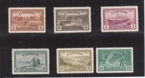 Canada #268 - #273 Extra Fine Never Hinged Gem Set