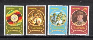 Zimbabwe 1982 MNH Sc 452-5