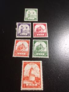 Burma Japanese Occupation sc 2N42-2N44,2N46,2N47,2N49 MH