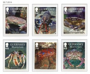 Guernsey 2014 Marine Life SG1518/1523 Unmounted Mint