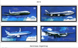 COLOR PRINTED ARGENTINA 2011-2020 STAMP ALBUM PAGES (81 illustrated pages)