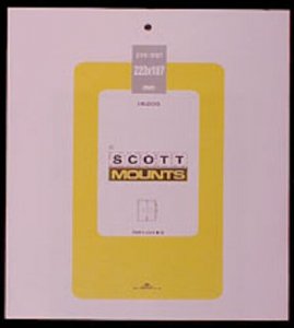 Scott/Prinz Pre-Cut Souvenir Sheets Small Panes Stamp Mounts 223x187 #1006 Clear