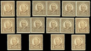 US Scott #686 x 4 Coil Pairs + #687 x8 Singles! Mint-NH, SCV $57.00! (SK)