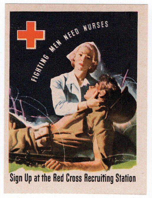 (I.B) US War Cinderella : Red Cross Publicity Label (Nurses)