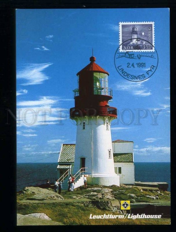 209482 NORWAY Lindesnes LIGHTHOUSE maximum card