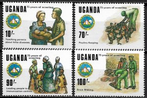 Uganda #685-8 MNH Set - Scouting Year