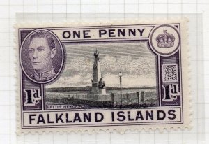 Falkland Islands 1940s Early Issue Fine Mint Hinged 1d. NW-94944