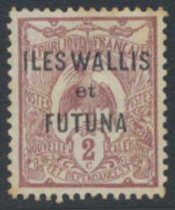 Wallis and Futuna  New Caledonia overprint   MH SC# 2  see details / scans 