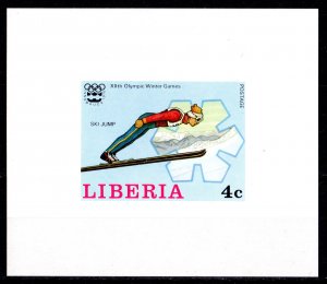 Liberia 1976 Sc#728 SKI JUMP INNSBRUCK OLYMPICS Deluxe S/S MNH