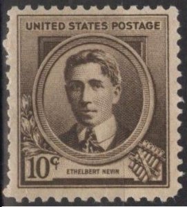 US 883 (mh) 10¢ Ethelbert Nevin, dk brn (1940)