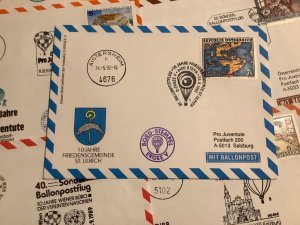 Austria Airship Balloon post covers 15  items Ref A1098