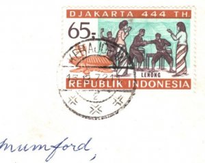 INDONESIA Air Mail Cover Kebajoran LENONG 1972 GB Oxford {samwells-covers}MA1082