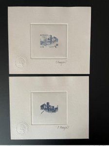 Monaco 2017 YT 3100 Artist's Proof Castle Duras Prince's Visit Blue Blue-