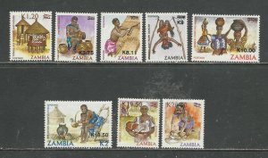 Zambia Scott catalog # 499-506 Unused HR See Desc