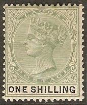 Lagos 1887 Scott 32 Queen Victoria Watermark Crown & CA MLH