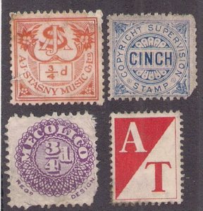 UK: ROYALTY STAMPS (music) incl Stasny & Cinch flts but TOUGH to find!