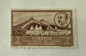 Spanish West Africa 1950 Scott 2 used - 2c, San Carlos Bay