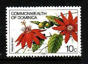 Dominica-Sc#721-unused NH 10c Passion Fruit-Flowers-id1-1981-