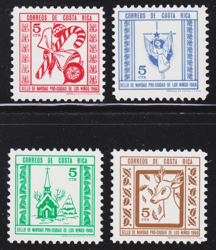 Costa Rica Scott RA28-31 complete set F to VF mint OG H.