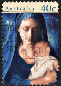 Australia SC#1567 40¢ Christmas: Madonna & Child (1996) Used