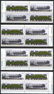 Canada Sc# 1119a MNH PB Set/4 1986 34c Locomotives