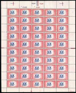 CE2, Mint NH Sheet With Dramatic Color Shift Error of the Eagle - Stuart Katz