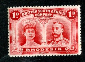 1910 Rhodesia Sc#102 p.14 M* ( 1715 BCX2 )