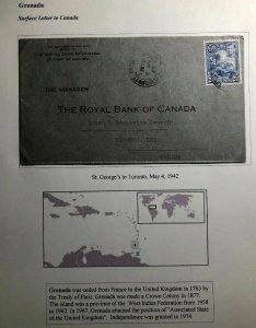 1942 St George Grenada Commercial Cover To Royal Bank In Toronto Canada