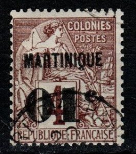 Martinique #10 F-VF Used CV $4.75  (X1446)