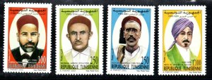 2002 - Tunisia- Tunisie - Tunisian Famous Figures-  Complete set 4v MNH** 