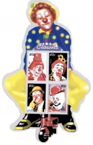 PALAU 2003 - CIRCUS CLOWNS SHEET OF 4 STAMPS MNH