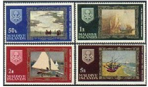 Maldives 262-265,MNH.Michel 269-272. Seascapes by Bonington,Monet,Van Gogh,1968.