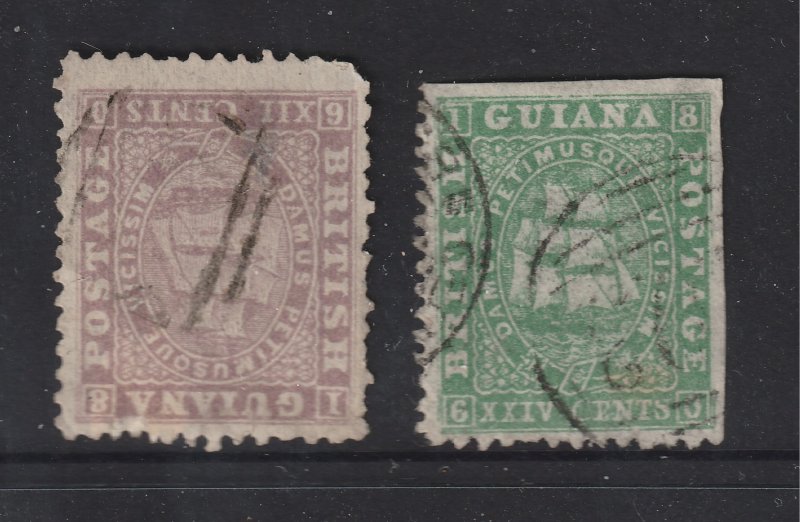 British Guiana x 2 used old ones