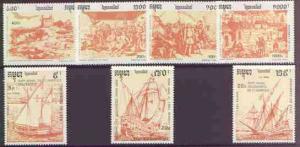 Cambodia 1991 500th Anniversary of Discovery of America b...