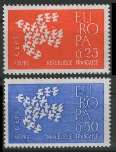   1961 France 1363-1364 Europa Cept