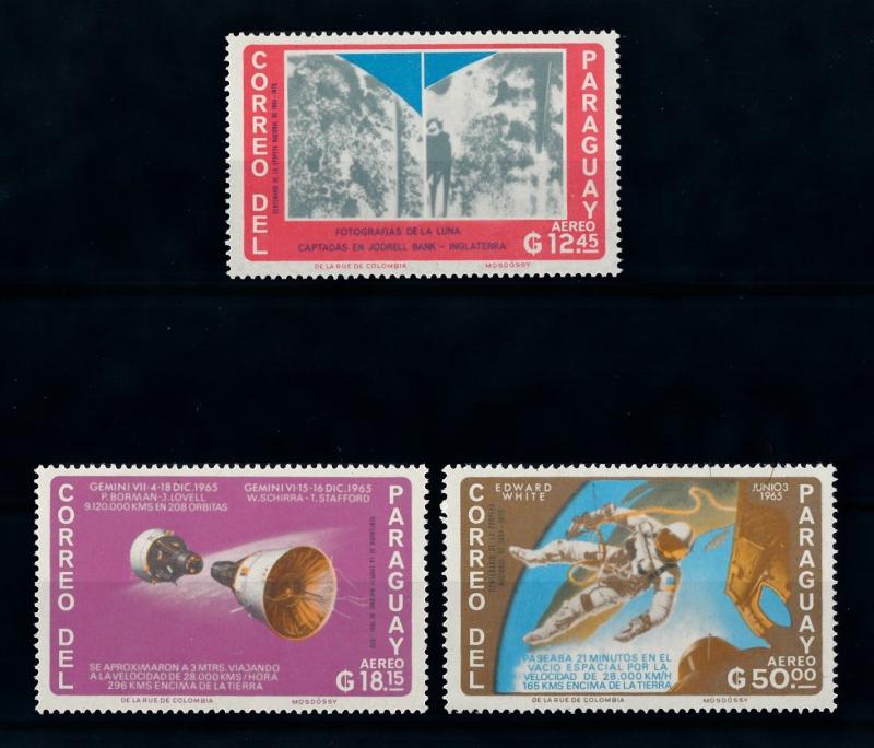 [72389] Paraguay 1966 Space Travel Weltraum Airmail Stamps MNH