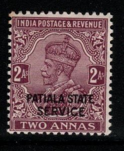 INDIA-PATIALA SGO51 1927 2a PURPLE MTD MINT