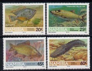 NAMIBIA - 1992 - Freshwater Angling - Perf 4v Set - Mint Light Hinged