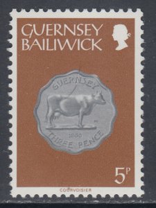 Guernsey 177 Coin on Stamp MNH VF