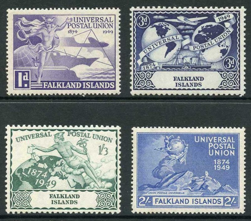 Falkland Is SG168/71 1949 UPU Set of 4 U/M