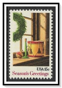 US #1843 Christmas Wreath & Toys MNH