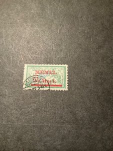 Stamps Memel Scott #42 used