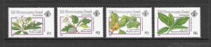 ZIL ELWANNYEN SESEL #159-62 POISONOUS PLANTS  MNH