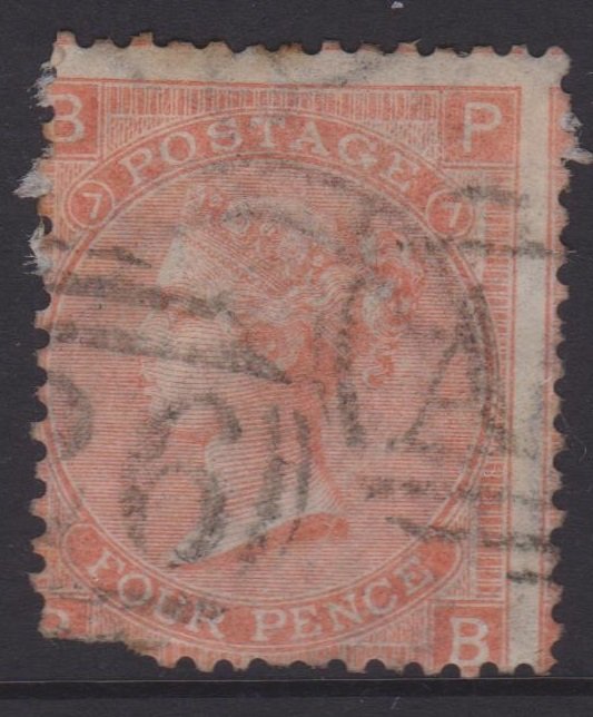 Great Britain Sc#34 Used in Gibraltar - Postmark A26