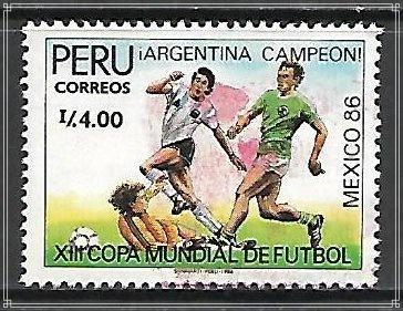 Peru #921 World Cup Soccer Used