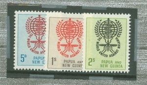 Papua New Guinea #164-166v Mint (NH) Single (Complete Set)