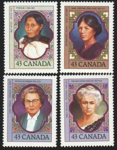 HISTORY = Prominent CANADIAN WOMEN = Canada 1993 #1459a MNH Set of 4