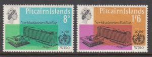 Pitcairn Islands 62-63 WHO MNH VF